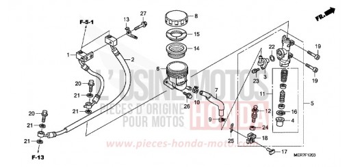 REAR BRAKE MASTER (CBF600SA8/NA8) CBF600NA8 de 2008